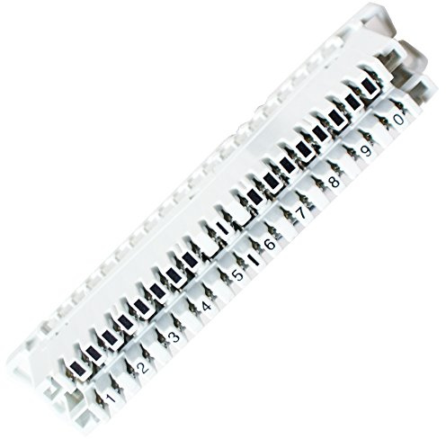 QTY 10 - IDC Strip 237B Grey 10 Pair Profile - BT Cable Terminal Block Coupler - Loops