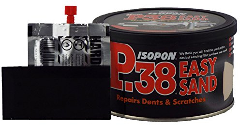 U-POL Isopon Easy Sand Bodyfiller P38 250ml Repairs Damaged Body Panels On Vehicles Fills Minor Scratches Or Serious Dents Used on Bare Steel And Original Paint