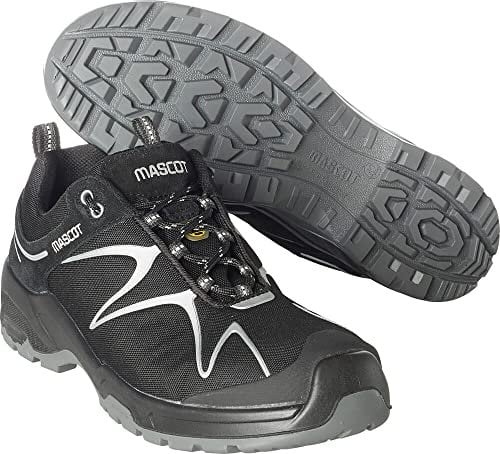Mascot Sicherheitshalbschuh, F0121-770-09880-1045, Unisex-Erwachsene Sicherheitsschuhe, Mehrfarbig (Schwarz/Silber), 45 EU (10.5 UK)