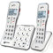 Geemarc Amplidect 595 Photo Twin - Loud Cordless Home Phone Set with Photo Memories, SOS Function and Large Buttons for Seniors - Medium to Severe Hearing Loss - Hearing Aid Compatible - UK version