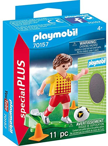 PLAYMOBIL 70157 Special Plus Fußballspieler mit Torwand