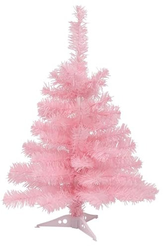 Harbour Housewares Künstlicher Tannen Weihnachtsbaum - 60cm - Pink