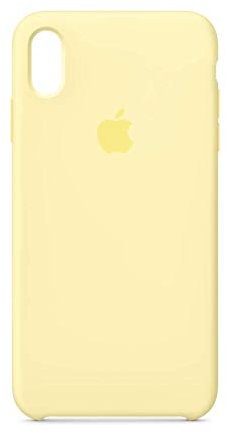 Apple MUJR2ZM/A Custodia in Silicone per iPhone XS Max, Giallo Crema