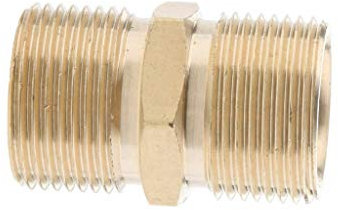 Pressure Washer Adapter BE-TOOL 1PCS Brass Pressure Washer Coupling Adapter Screw Hose Joiner (22mm Male to 22mm Male)