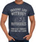 Getting Shirty Imagine Life Without Motorbikes (Bike, Biker) Men's/Unisex T-Shirt (L, Blue)