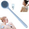 YSGLIFE Spazzola Massaggiante per il Corpo con Manico Lungo e Setole Ultra Morbide Esfolianti in Silicone Cellulite (Blu)
