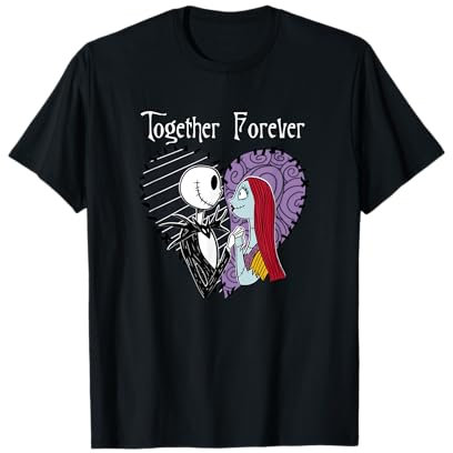 Disney The Nightmare Before Christmas Jack & Sally Together T-Shirt