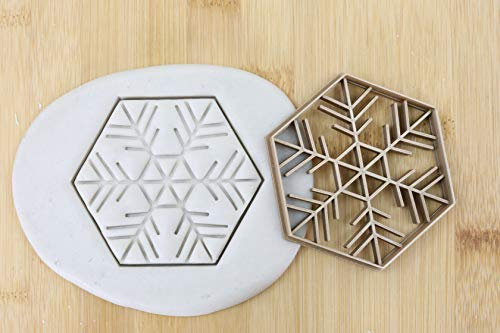 Cookie Cutter Fondant Keksstempel/Ausstechform Keksausstecher Plätzchen Weihnachten Schneeflocken Type 2 ca. 8cm