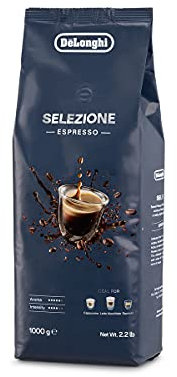 De'Longhi Caffè in Chicchi Selezione DLSC617, Caffè in Grani 70% Arabica e 30% Robusta per Espresso, Cappuccino, Latte Macchiato, Tostatura Media, Gusto delicato, Aroma Intenso, Confezione da 1 kg
