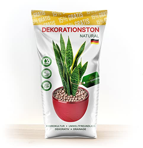 Blähton Tongranulat Zimmerpflanzen - 0,5 l - Pflanzgranulat Ideal für Drainage und Hydrokultur - Tongranulat für Topf - Blaehton Deko - Pflanzen Granulat - Orchideen übertopf (4-8 mm, Rot Intensiv)