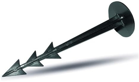 NOOR Erdanker/Heringe - 100 Stück - Bodenanker für Unkrautvlies, Kunstrasen, Böschungsmatte UVM. - Erdnägel aus Kunststoff 20 cm Länge - Ideal für Garten & Camping