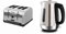 Morphy Richards Venture 4 Slice Brushed Toaster Stainless Steel & Equip 1.7 Litre Jug Kettle 3000 W