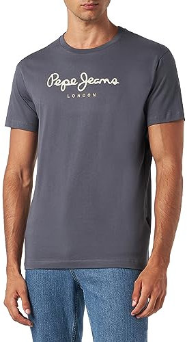 Pepe Jeans Eggo N T-Shirt, Noir (Washed Black), S Homme