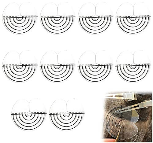 Haarverlängerung Schablone,Abteilen Haarverlängerung,Haarverlängerung Schutz Schablone,Haarverlängerung Schutzschablone,für Haarverlängerung Bondings Extension,zum Anbringen von Keratin,10 PCS