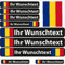 INDIGOS UG Fahrrad Aufkleber Rumänien - 13 Fahnenaufkleber glatt - Sticker selbst gestalten - Fahrrad - Auto - Motorrad - Namensaufkleber wasserfest personalisiert - Wunschtext
