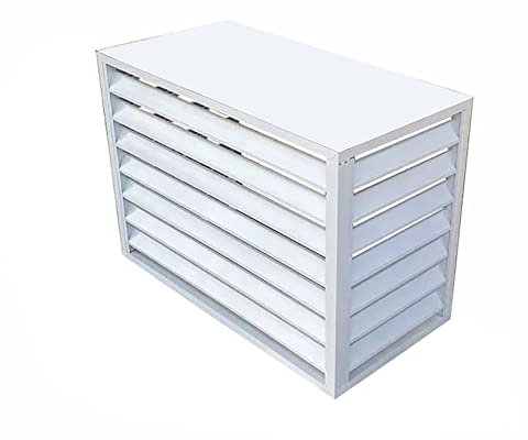 Aluminium Klimaanlage Abdeckung, Schutzgitter Für Klimaanlagen Und Wärmepumpen, Abdeckung Klimaanlage Außengerät, Abdeckung Für Klimaanlage Cover, Mülltonnenbox Gartenbox Schutzgitter Verkleidung ( Co