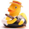 Duckshop I Badeente Gondolier Venice I Quietscheente Venedig I Quietscheentchen L: 10 cm I Geschenk Reise-Fans I Präsent Italien-Urlauber I Für Sammler