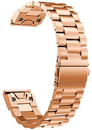 KAVJU 20 22 26 mm Uhrenarmband für Garmin Fenix 7X 7 6X 6S 6 5X 5Plus 3HR Metall Schnellverschluss Edelstahl Replement Armband, For Fenix 7S, Achat