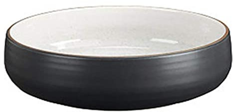 TEmkin Plato de Sopa, vajilla Tazón de Sopa de cerámica Tazón de Fideos Grande Tazón de Mezcla Plato Hondo Plato Poco Profundo Horno de microondas Plato de Cena Disponible