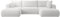Selsey Sofa Ecksofa Eckcouch Schlafsofa Couch Mit Stauraum Schlaffunktion Pflegeleicht Polyurethanschaum U Form Rechts OVO Grau Boucle Abriamo