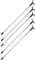 Asta Appendiabiti per Armadio Telescopica Cromata, Made in Italy, Bastone Estensibile fino a 150cm, 5 Pezzi (5)