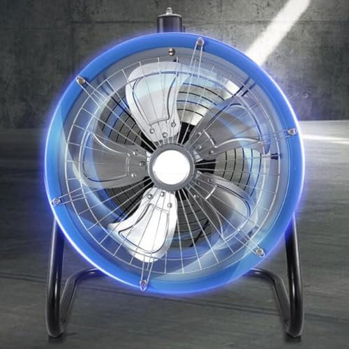 BETAM Abluftventilator Industriell,Rohrventilator Tragbar,Vier Windgeschwindigkeiten,Axiallüfter 1400 U/Min,Motor Aus Reinem Kupfer,Für Werkstatt, Zucht, Lager Rauchabzug Grill,20inches