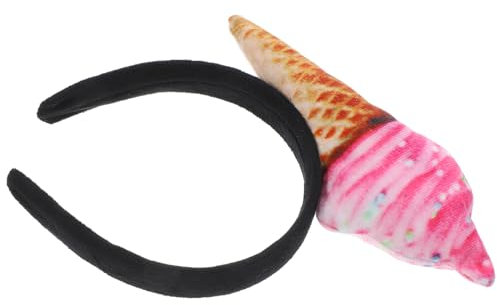 NOLITOY -Stirnband Unisex-Erwachsene Lebensmittelverkäufer Eistüte Mini-Hut Auf Stirnband Haarreifen Mini-Essen-Kopfbedeckung Salon-Kostüm Partyzubehör Für Frauen
