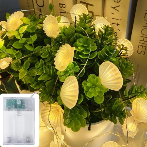 Lichterkette Batterie 3m 30er LED Lichterkette mit Timer innen Lichterkette für Zimmer Deko Halloween Weihnachten Kinderzimmer Hochzeit Schlafzimmer, Batteriebetrieben Lichterkette Bett, weiße Schale