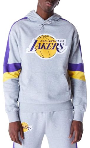 LOS ANGELES LAKERS Unisex Basketball Hooded Kapuzenpullover, Grey Med, XL EU