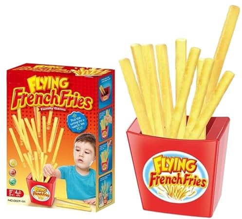 ZUNIPLEX Flying French Fries - Pommes Spielzeug,Pommes Eltern-Kind-Spielzeug -Lustiges Brettspiel -aufprallendes Chipspielspielzeug,House Party Brettspiel