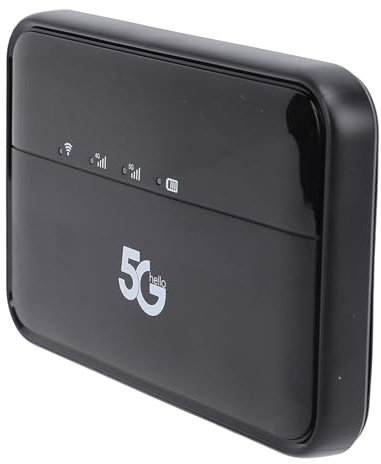 Hotspot Mobile Wi-FI 5G, Modem Bluetooth 5.1 2,77/1,25 Gbit/s, Appareil Wi-FI Portable échangeable à Chaud 10 000 MAh avec Indicateur LED, Emplacement pour Carte SIM, pour