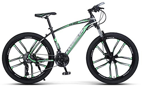 All-Terrain-Mountainbike, 26 Zoll, Rennrad für Erwachsene, für Männer, Frauen, Erwachsene und Jugendliche, 21/24/27 Gänge, mit feststellbarer Federgabel/Rot/27 Gänge