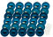 Inge Glas Weihnachtskugeln mit Haken | Schöne Christbaumkugeln aus Glas | Set 30 Kugeln und 40 Aufhänger | Christbaumschmuck Weihnachtsbaumkugeln (Deep Blue | blau)