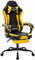 WOTSTA Gaming Chair Computerstuhl Ergonomischer Gaming Stuhl mit Fußstütze Bürostuhl Ergonomischer Computerstuhl mit Lendenwirbelstütze SchwarzGelb