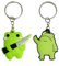 Porte-Clés Grenouille 2 Pièces, Porte-Clés Personnalisés Créatifs, Porte-Clés Verts De Dessin Animé Mignon, Breloques De Sac Mignonnes, Porte-Clés Intéressants