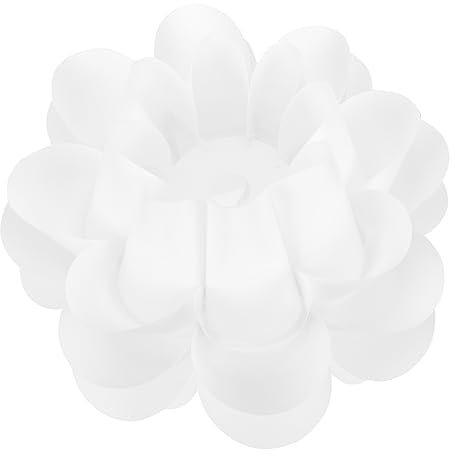 Housoutil Lotus-lampenschirm Diffusor Kleine Tischlampenschirme Einzigartig Befestigung Schatten Rattan-lampe Decke Mit Hellen Farbtönen Kronleuchter Stehlampe Aus Papier Weiß Pp