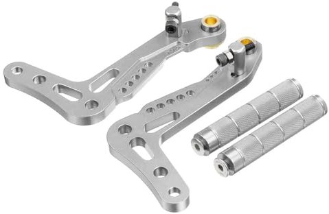 QGQFDEYUNB Schalthebelpedal CNC-Aluminium-Billet-Set Für Rennkart-Pedale, Fußpedal, Bremse Und Gaspedal, 2-teilig(Red)