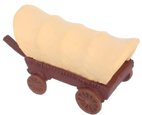 UPKOCH Miniaturwagen Modell Kunststoff für Puppenhaus Miniatur Kleiner Kutsche für Garten Festlichkeiten Niedliches Puppenhaus Zubehör Vintage Miniatur Radwagen
