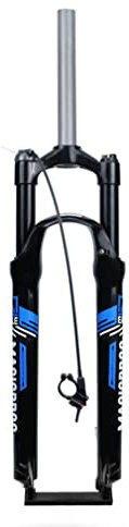 Forcella ammortizzata per mountain bike da 26/27,5/29 pollici, forcella anteriore per bicicletta, ammortizzatori a molla oleodinamica con regolazione del rimbalzo, escursione 80 mm, sterzo dritto 28