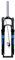 Forcella ammortizzata per mountain bike da 26/27,5/29 pollici, forcella anteriore per bicicletta, ammortizzatori a molla oleodinamica con regolazione del rimbalzo, escursione 80 mm, sterzo dritto 28