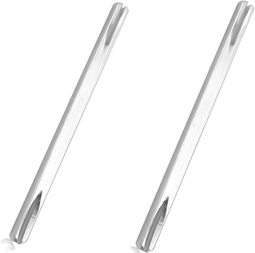 2 pezzi 140 mm maniglia per porta, perno quadrato 8 x 140 mm, raccordo per porta, perno quadrato in acciaio zincato, perno quadrato di ricambio, perno di fissaggio in acciaio massiccio