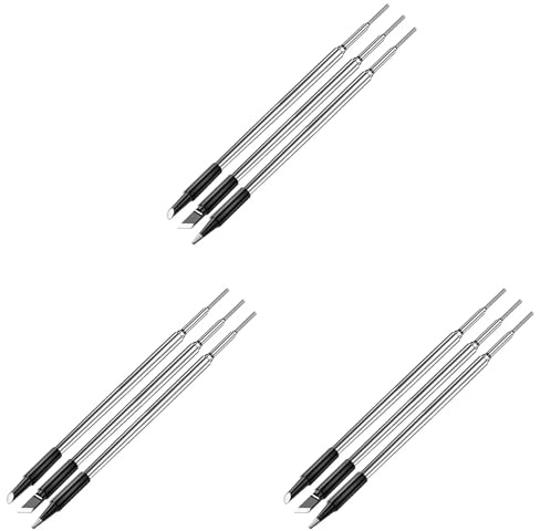 Gosera C210 Soldering Iron Tip USB Soldering Iron Tip 5V Battery Soldering Iron Tip Soldering Rework Accessories 9Pcs