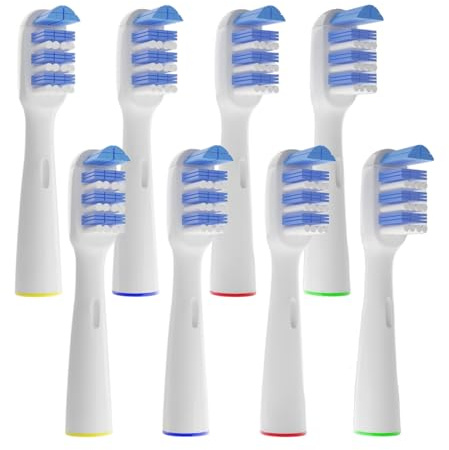 8er-Pack Tri-Zone Ersatzbürstenköpfe kompatibel mit Oralb Tri-Zone Griffen, für optimale Plaqueentfernung und Zahngesundheitsschutz