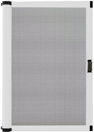 Aeovot Mosquiteras Correderas Personalizable para Ventanas - Mosquitera Enrollable Lateral Ventana Puerta con Marco de Aluminio y Malla de Pet, Red Anti-Insectos Fácil Instalación(D)
