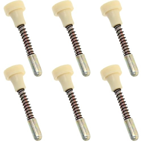 JOINPAYA Spring Loaded Plunger Latches Mini Crib Latch Pins 6pcs Stainless Steel and Plastic with Good Fastening Strength for Pigeon Cage and Pet Cage Door Locks