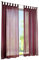 BAILEY JO 1er-Pack Gardine mit Schlaufen Vorhänge Transparent Voile Vorhang (BxH 140x245cm, weinrot)