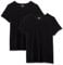 Amazon Essentials Women's Regular-Fit Short-Sleeve Crewneck T-Shirt, Pack of 2, Black, XL
