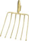 IDEAL Idealspaten 67700000 Rübengabel mit Knöpfen/Federdülle, Gold, 40 x 25 x 15 cm