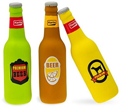 Karlie GmbH Latex Dog Toy Bierflasche mit Squeaker