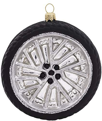Impuls Christbaumschmuck Figuren Glas Transport Fahrzeuge Modernes Rad 9cm